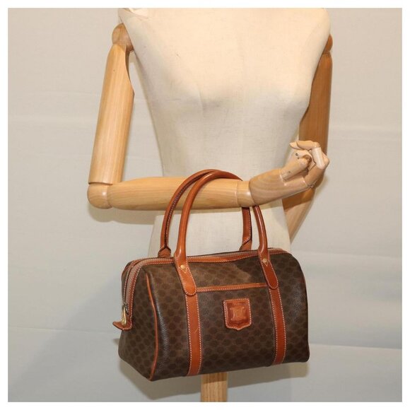 Celine Brown and Tan Satchel - Picture 6 of 14